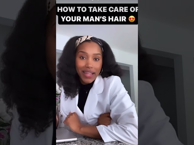 How To Take Care Of Your Man’s Hair 😍💆🏾‍♂️ #naturalhaircare #curlynatural