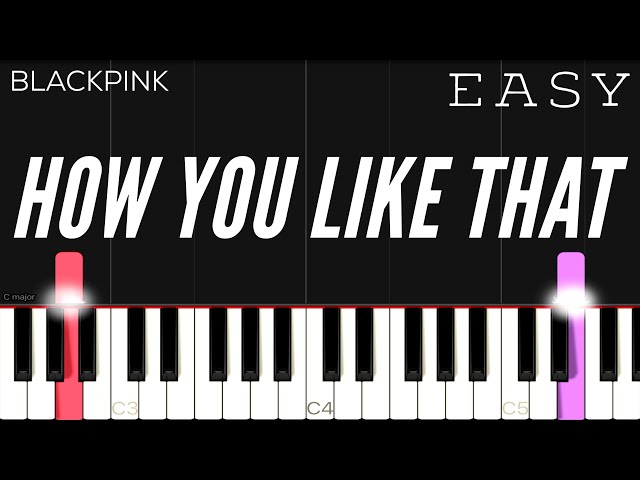 BLACKPINK - How You Like That | EASY Piano Tutorial