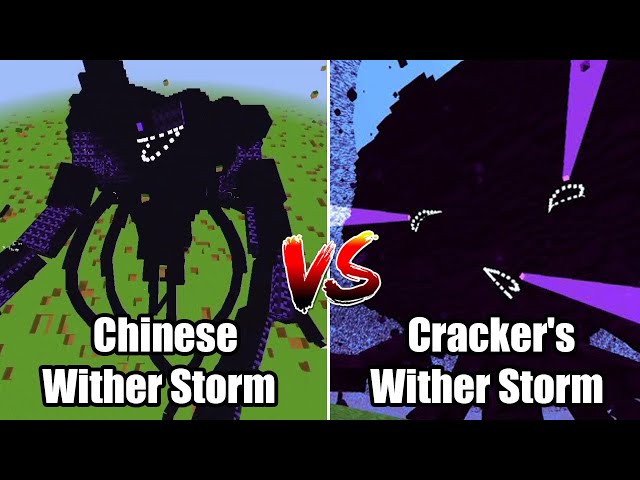 Cracker's Wither Storm Vs Chinese Wither Storm in Minecraft