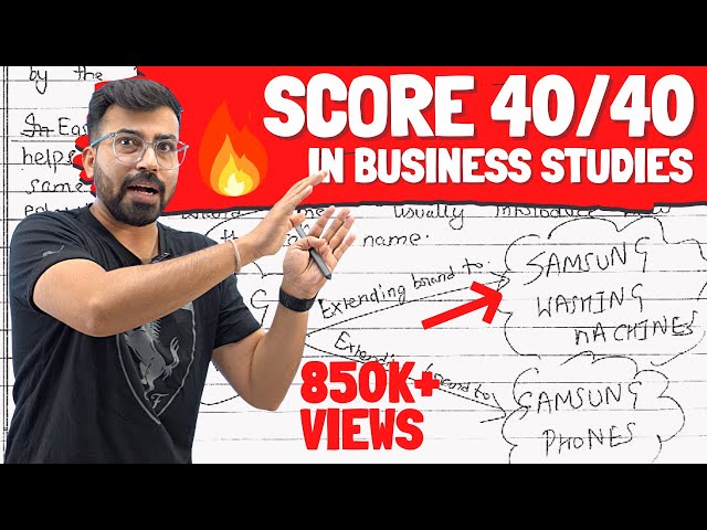 How to write your answers in Business Studies? Score 40/40 in Bst