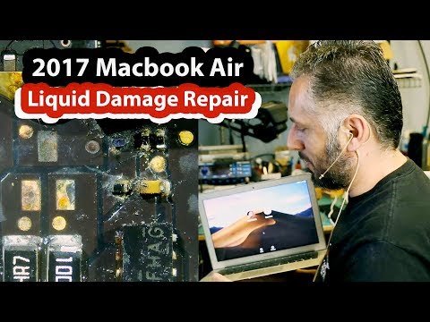 2017 Macbook Air Liquid Damage Repair No power No Green light - 820-00165