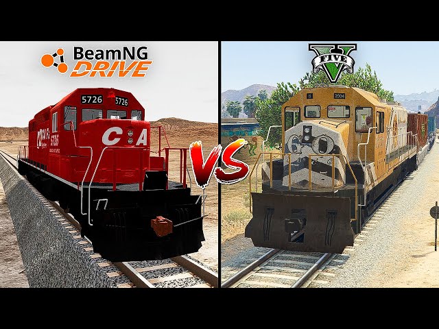 BEAMNG.DRIVE TRAIN VS GTA 5 TRAIN - WHICH IS BEST?