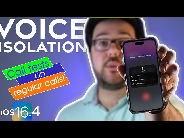 Voice Isolation Call Tests on iOS 16.4: Awesome Noise Cancelation, now on Regular Calls!