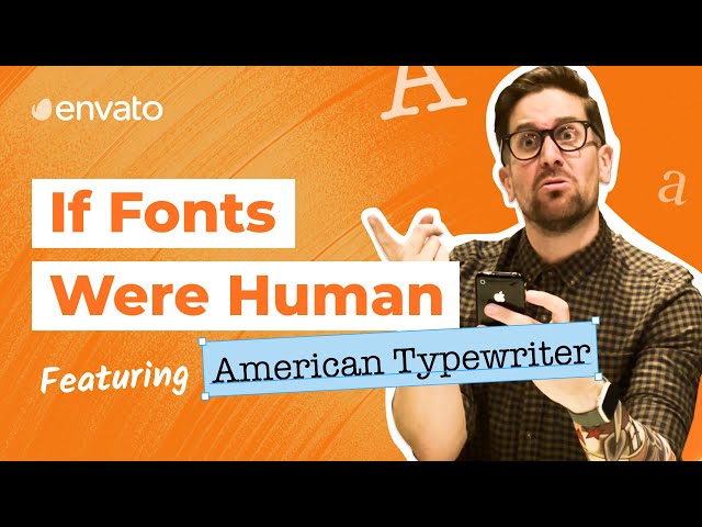 If Fonts Were Human: American Typewriter #shorts