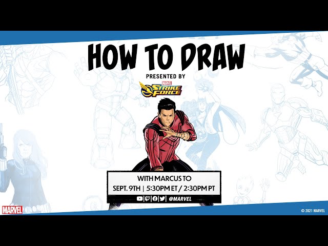 How to Draw Shang-Chi with Marcus To! Presented by Marvel Strike Force