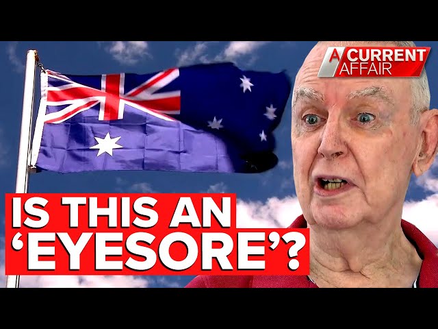 Neighbours in bitter dispute over Australian flag | A Current Affair