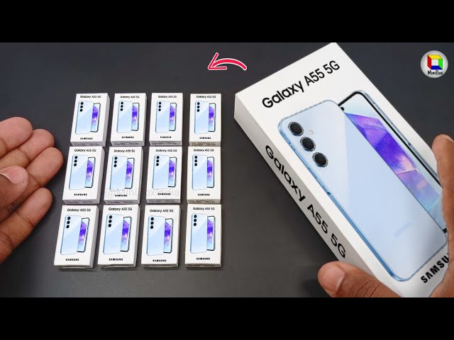 Galaxy A55 5G mini phone Unboxing | MiniBox