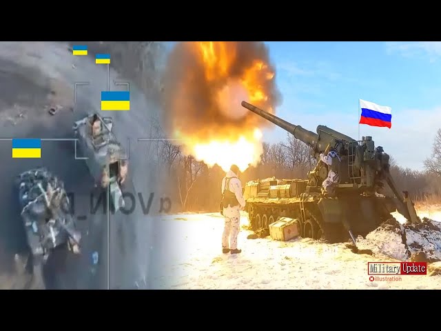 Horrible Moment Russian ARTILLERY Destroys Ukrainian Tank