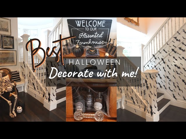 🦇 BEST HALLOWEEN DECORATE WITH ME 2020 🦇🕸️ HOW TO DECORATE WITH SPOOKY BAT SWARM AND SPIDER WEBS 🕸️