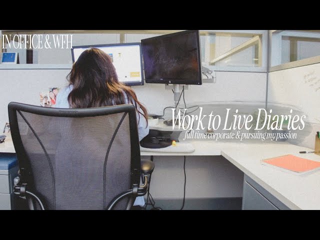 WORK TO LIVE DIARIES: my office & wfh commute, balancing YouTube & my corporate 9-5, therapy update