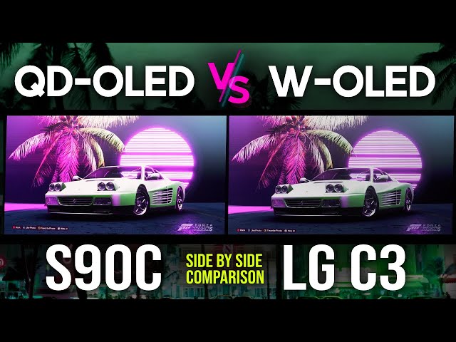 Samsung S90C vs LG C3 | QD-OLED vs OLED 4K Gaming TV Comparison