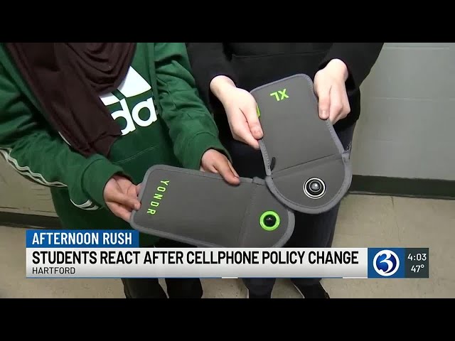 Students react after cell phone policy change