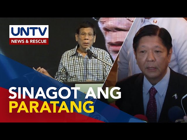 Pang. Marcos Jr., sinagot ang paratang ni dating Pang. Duterte hinggil sa umano’y illegal drug use