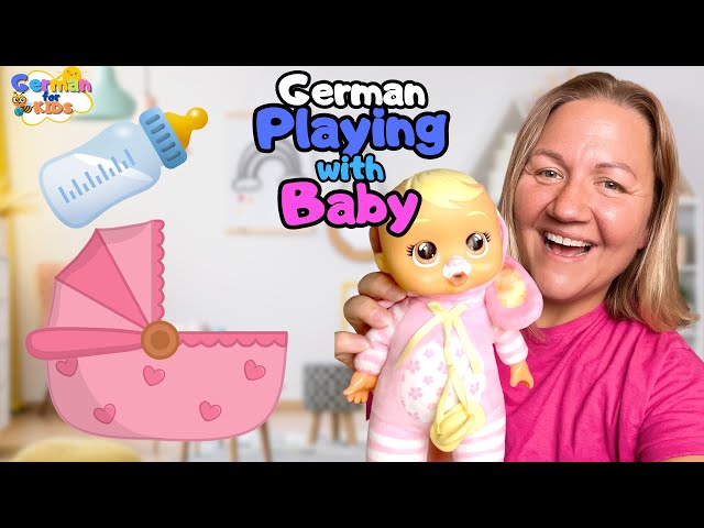 Easy German for Kids | Playing in German with Baby | Immersive German Lesson for Littles