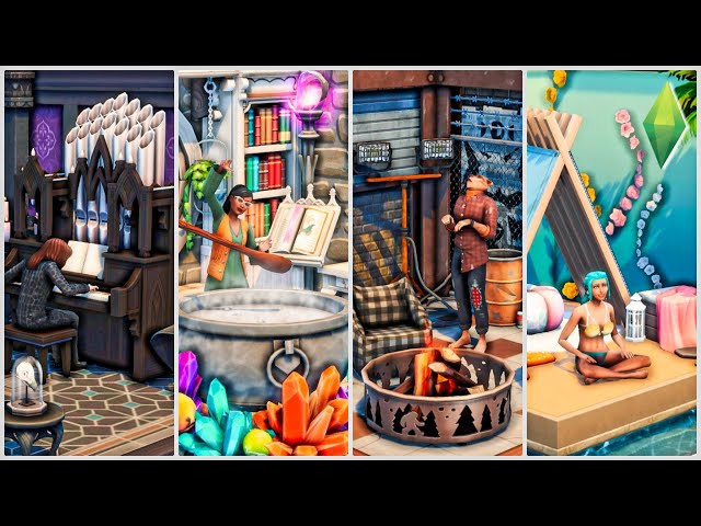 The 4 OCCULTS Honeycomb Build (No CC) - The Sims 4 Stop Motion Build