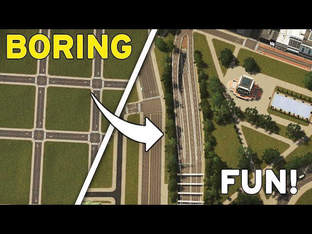 Improving Boring Grid Layout | Cities Skylines: Oceania 11