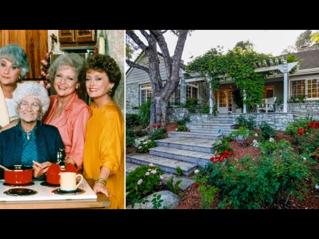 REAL HOMES of THE GOLDEN GIRLS - Betty White, Bea Arthur, Estelle Getty, Rue McClanahan real houses