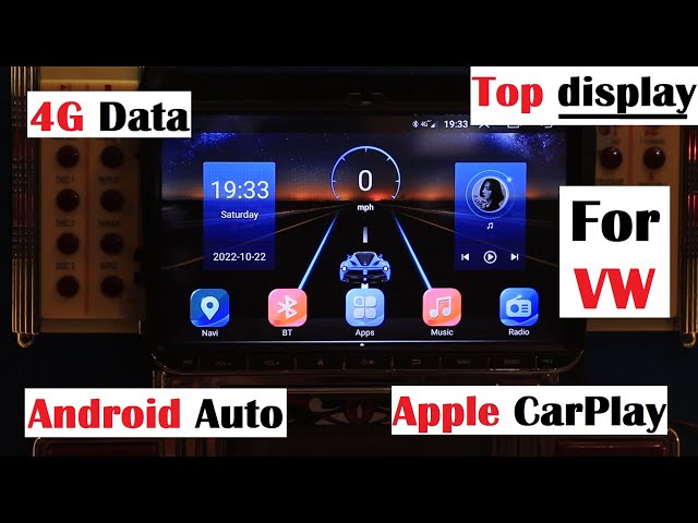 TopDisplay Android Radio Head Unit - Volkswagon VW Caddy Golf Passat - Android Auto + Apple CarPlay