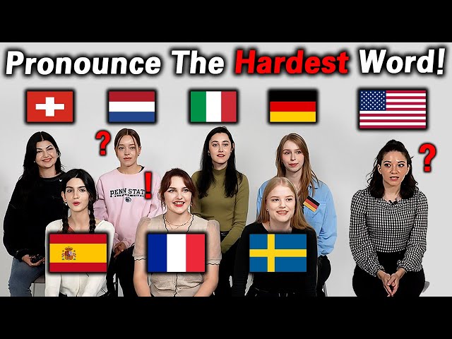 People Try To Pronounce The HARDEST Words in European Languages!!