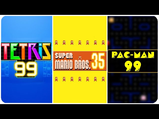 All Nintendo Switch Battle Royale Games (Tetris 99, Mario Bros. 35 & Pac-Man 99)