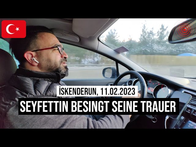 11.02.2023 #İskenderun Seyfettin besingt seine Trauer um die #Erdbeben-Opfer der #Türkei