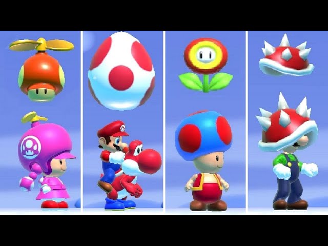 Super Mario Maker 2 - All Characters NSMBU Power-Ups