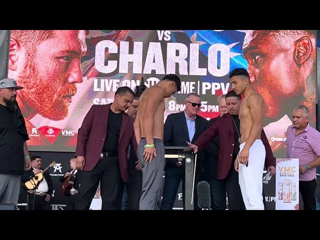 Full Canelo vs Charlo weight-in