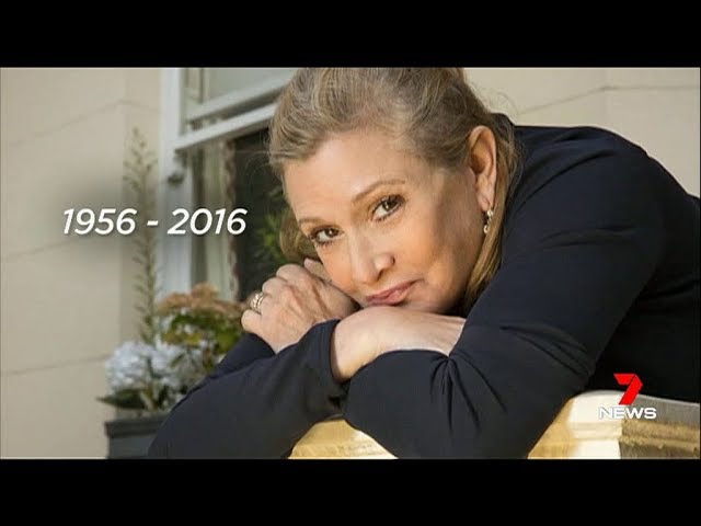 Carrie Fisher death Australian TV news story 2016