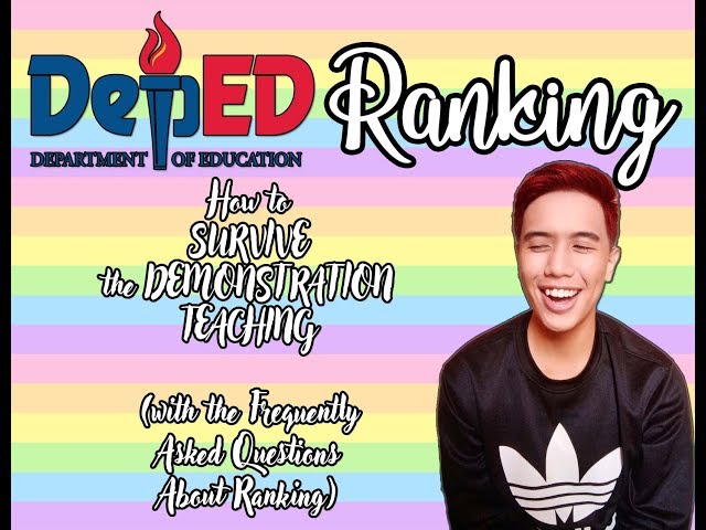 HOW TO BE SUCCESSFUL IN DEMONSTRATION TEACHING FOR DEPED RANKING FOR TEACHER 1
