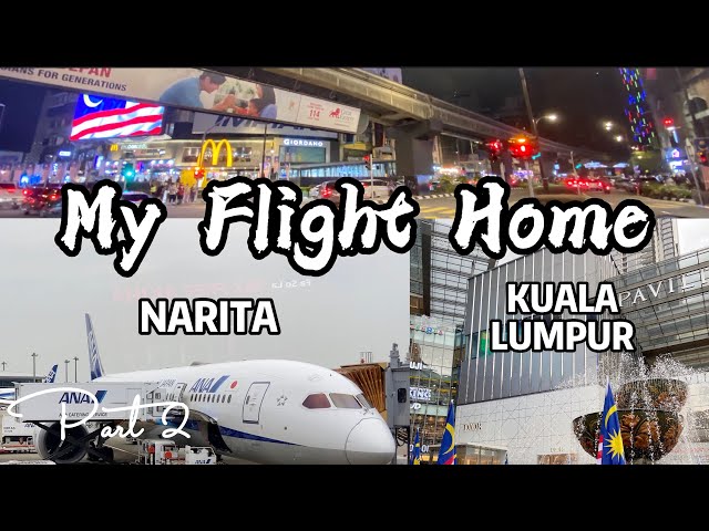 My Flight Home 2022 Part 2 - Narita & Kuala Lumpur Airport