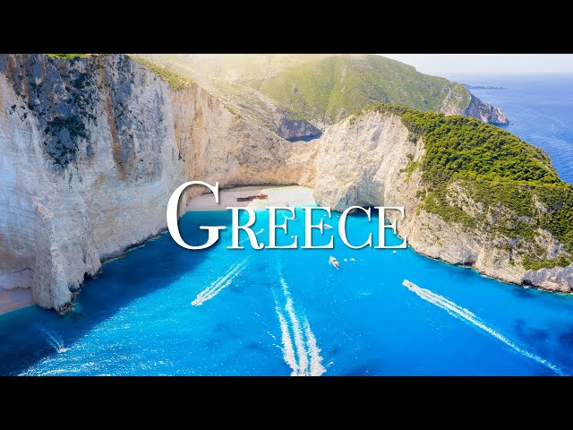 Greece 4K - Scenic Relaxation Film with Beautiful Relaxing Music for Stress Relief, Study Music