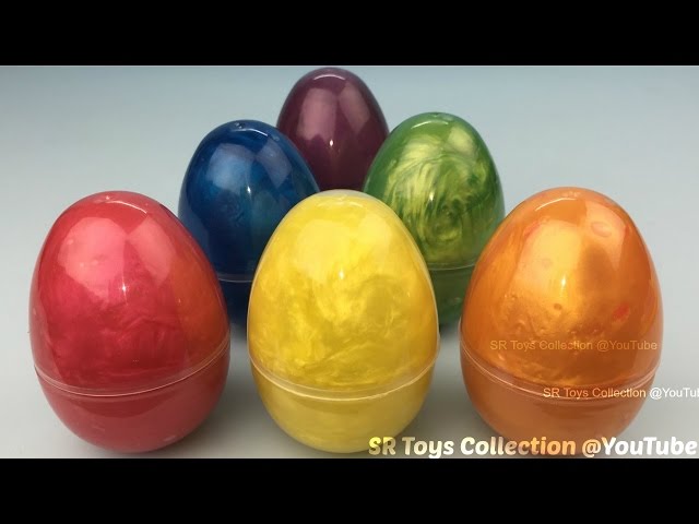 Pearl Clay Slime Surprise Eggs