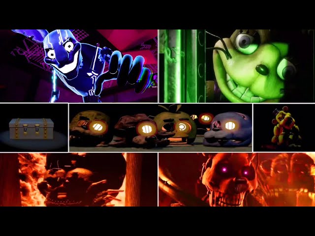 Five Nights at Freddy's - All Endings (Canon & Non-Canon)