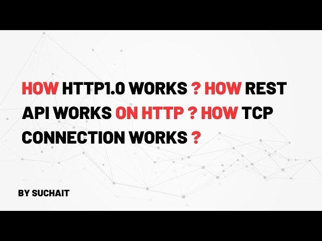 What is http protocol and how it works | how http works step by step | HTTP 1.0 | TCP Connection