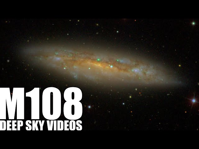 M108 - The Surfboard Galaxy - Deep Sky Videos