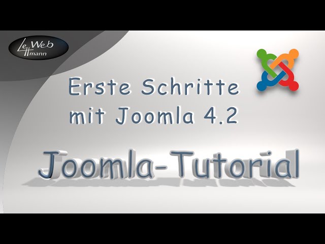 02 Erste Schritte mit Joomla 4 2