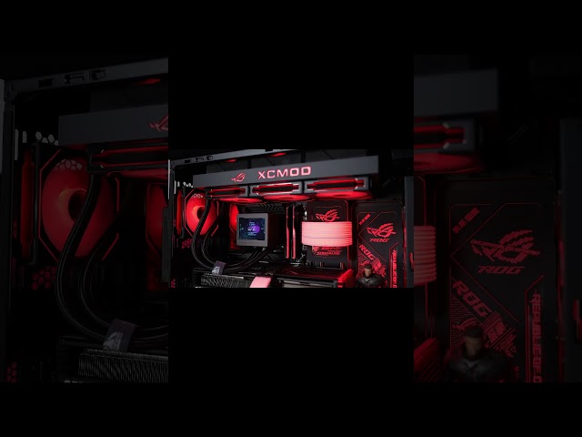 43,000 i9+4090 water-cooled computer installation ROG motherboard + ROG chassis #shorts