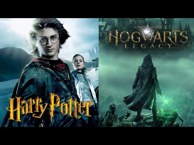 Harry Potter movie scenes and Hogwarts Legacy comparisons #shorts #hogwartslegacy #harrypotter