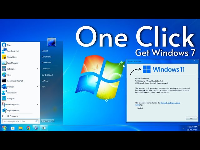 Making Windows 11 Look Like Windows 7 in One Click 🔥