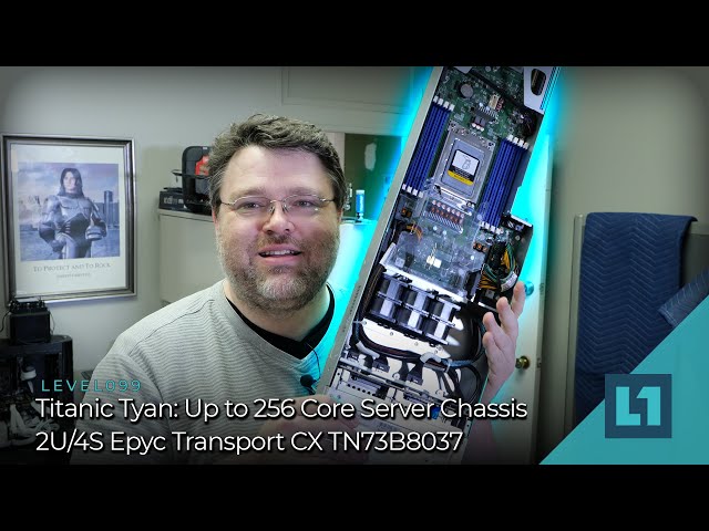 Titanic Tyan: Up to 256 Core Server Chassis - 2U/4S Epyc Transport CX TN73B8037