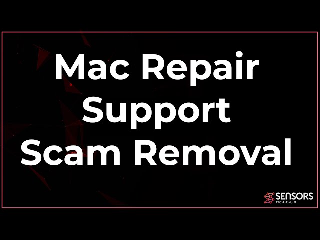 Mac Repair Support Scam Removal (FREE STEPS)