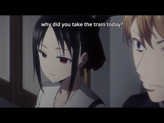 When you're in an anime and you have to sneeze but a girl asks you why you took the train today