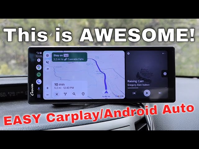 Carpuride W903: Portable Apple Carplay/Android Auto Touchscreen with Dash Cam!