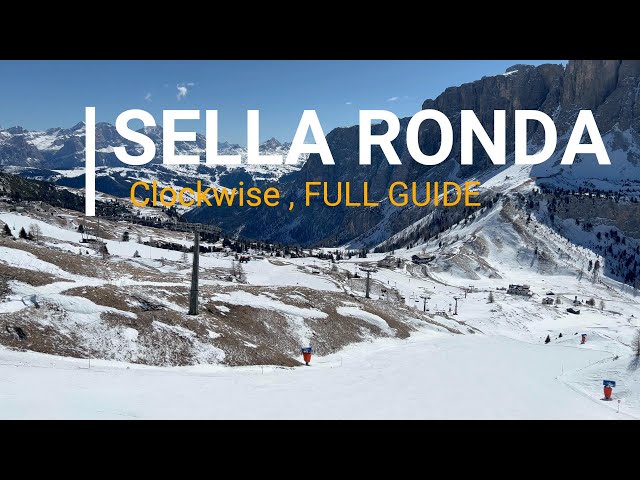 Skiing Sella Ronda Orange (clockwise)-All you need to know. #skiing