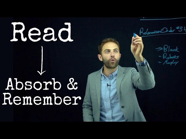Lecture #9: How to Read so that you *Retain* Information