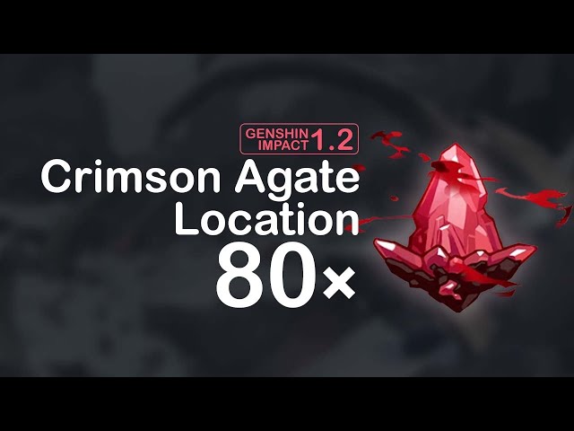 All 80 Crimson Agate Location | Genshin Impact UPDATED BEST ROUTE