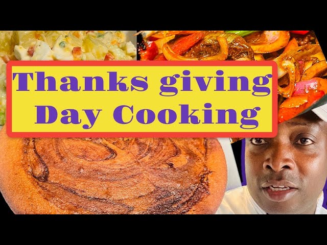 Thanks giving day potato salad and Baking cakes 🍰( ChefRicardoCooking )