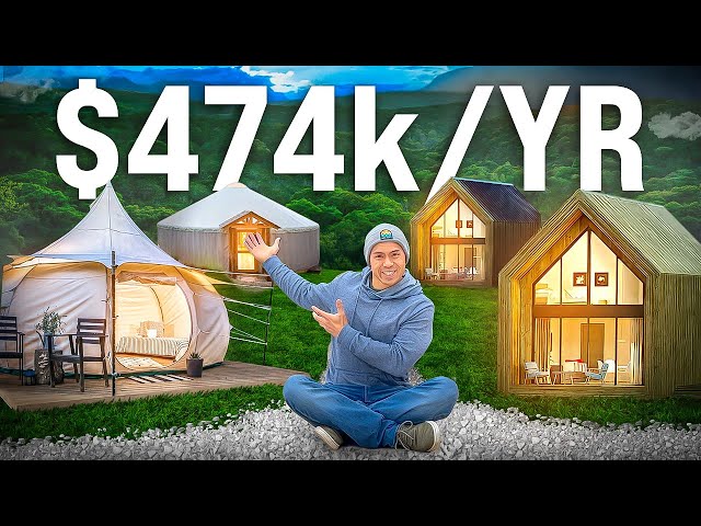 How he TURNED WASTELAND into $500k/YR with Tiny Cabins & Yurts