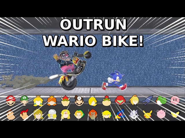 Who Can Make It? Outrun Wario Bike - Super Smash Bros. Ultimate