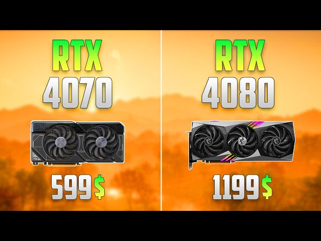 RTX 4070 vs RTX 4080 - Test in 12 Games